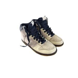 Nike Dunk High Shoes Womens Size 8.5 Beige Suede 325203-711 2008 Brown Sneakers